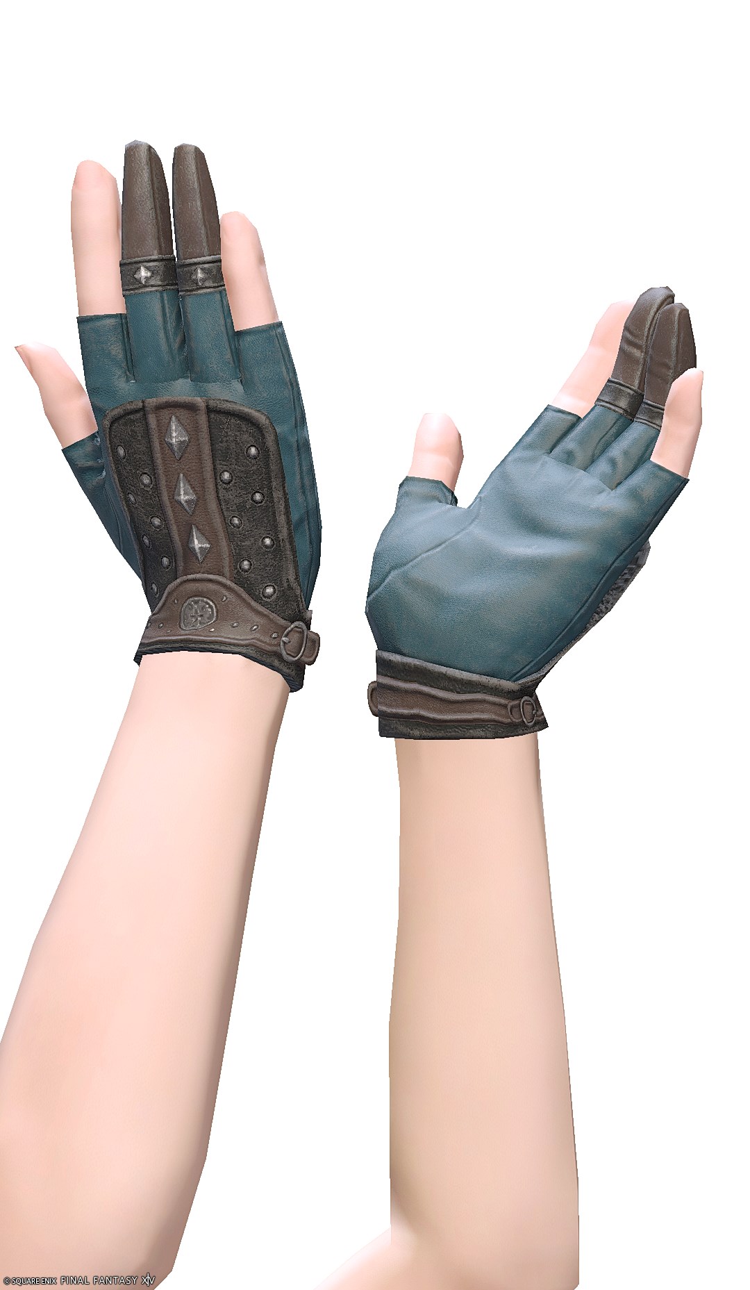 ロネークサージ・レンジャーハーフグローブ | FF14ミラプリ - Rroneek Serge Halfgloves of Aiming - 手袋/フィンガレス