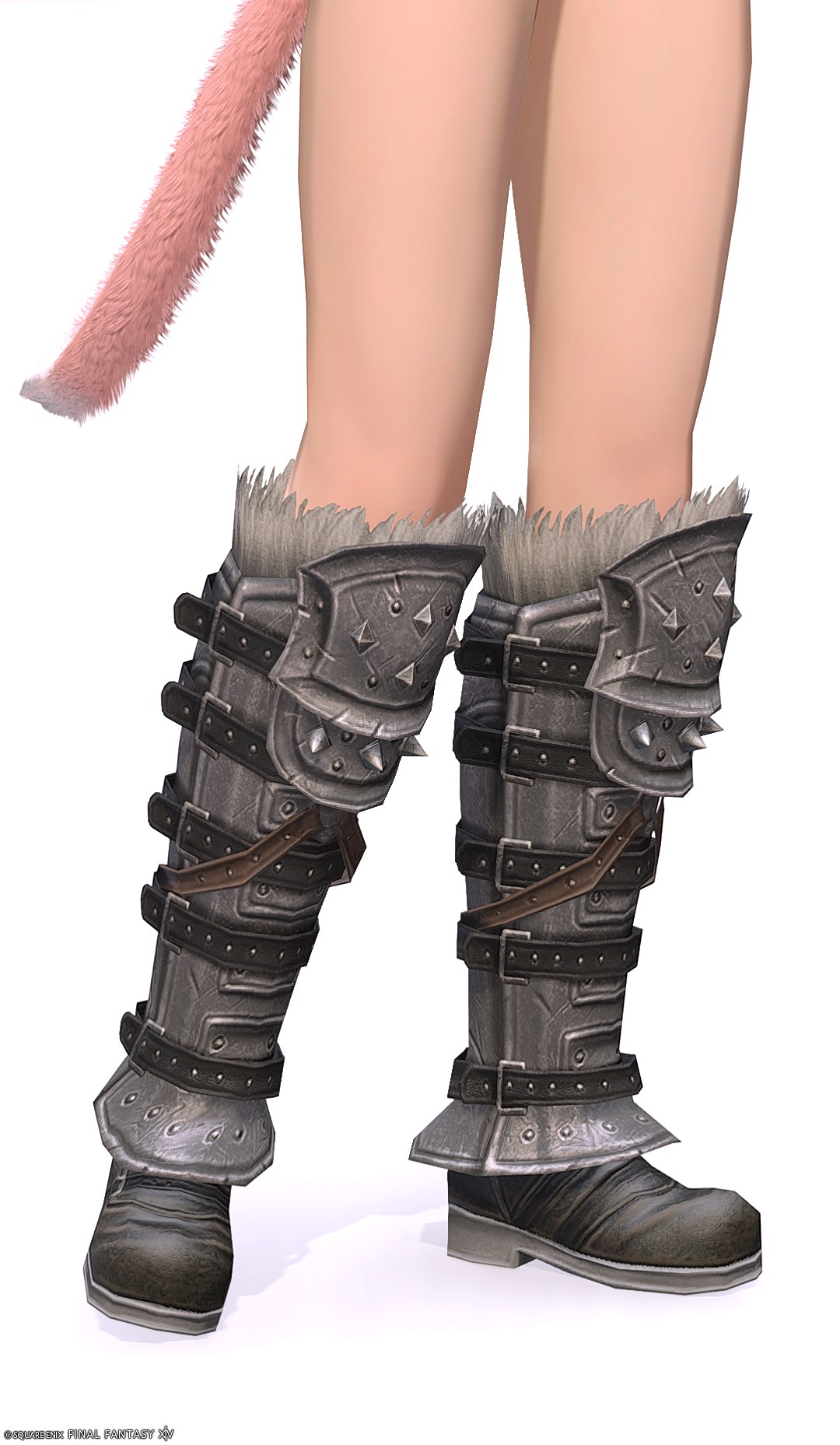 ゴールドチタン・ディフェンダーレギンス | FF14ミラプリ - Titanium Gold Leg Wraps of Fending - 足甲