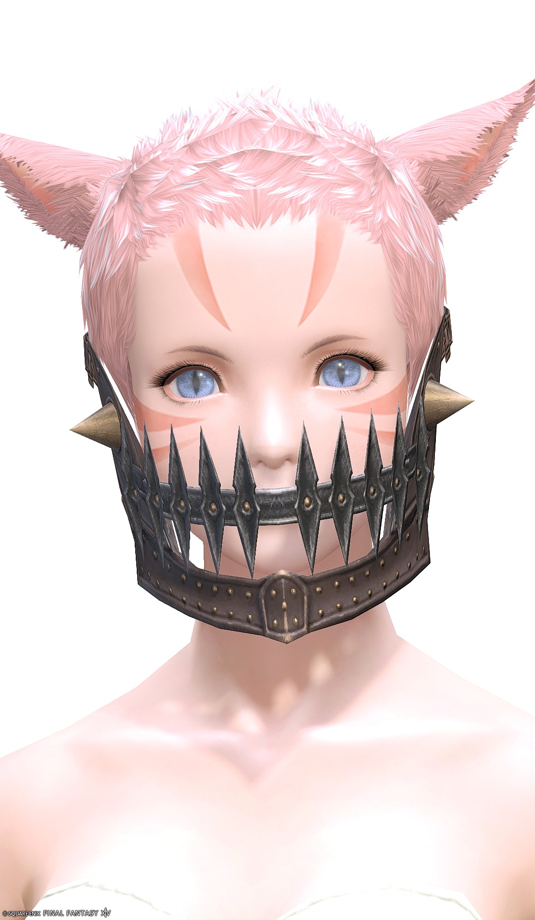 ホワイトゴールド・スレイヤーハーフマスク | FF14ミラプリ - White Gold Halfmask of Maiming - マスク