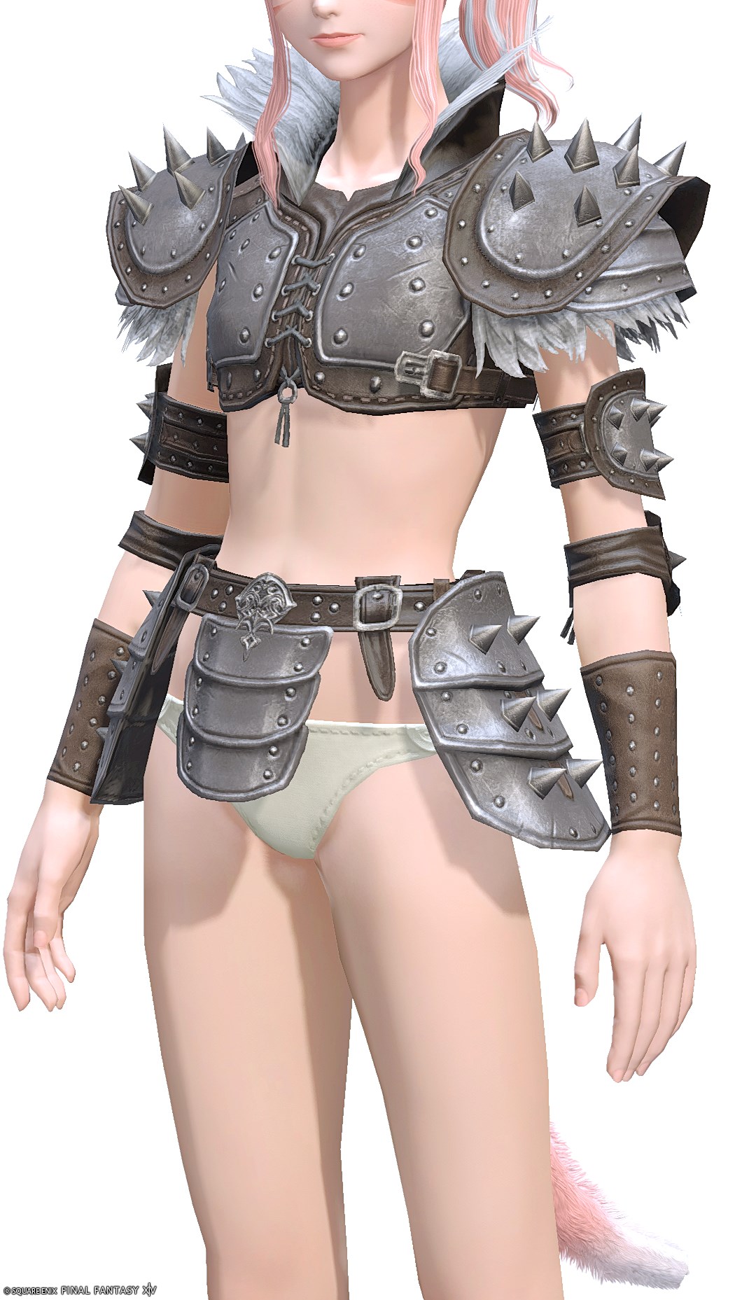 ゴールドチタン・スカウトスパイクコースリット | FF14ミラプリ - Titanium Gold Thorned Corselet of Scouting - ハーネス