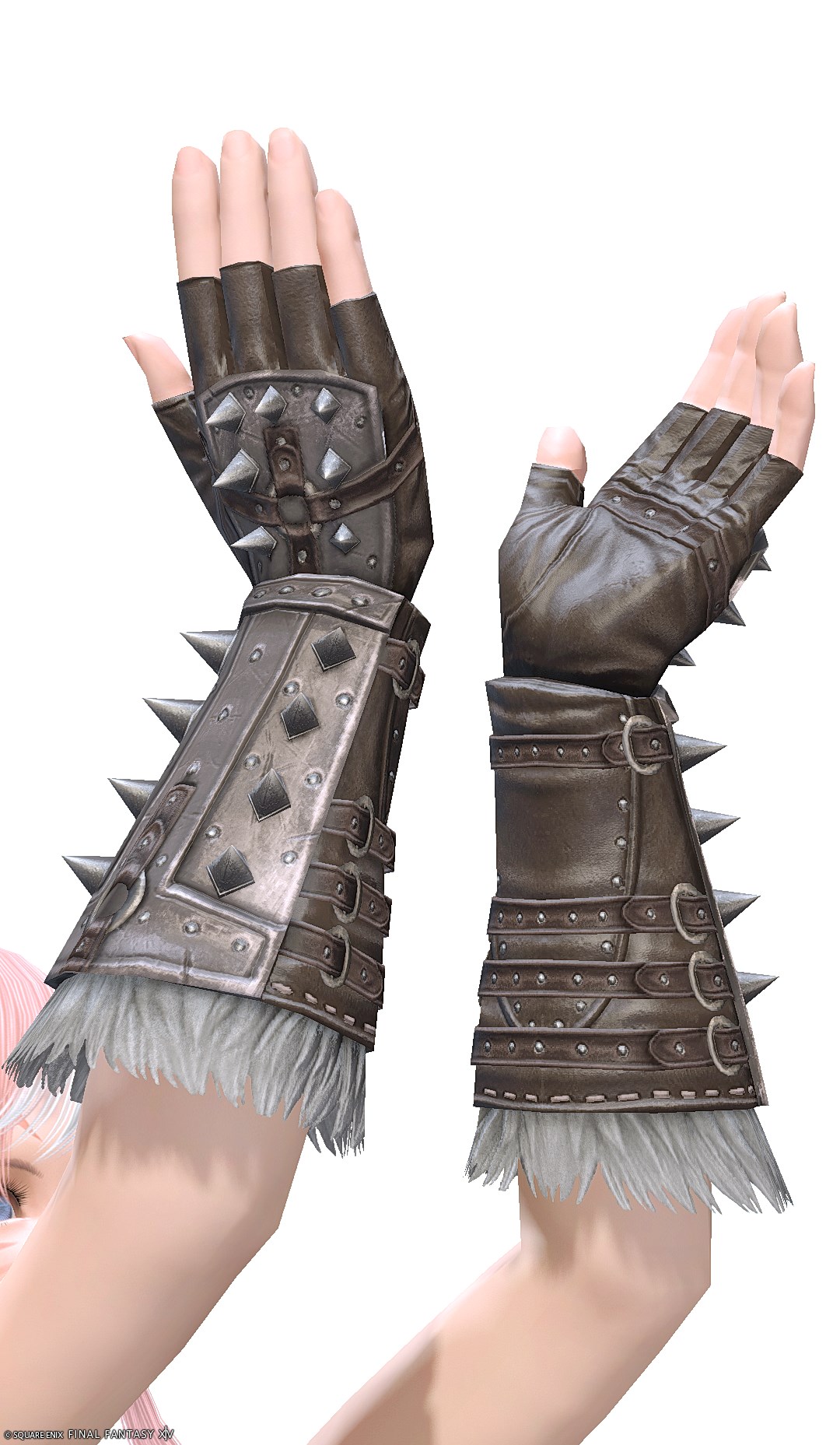 ゴールドチタン・スカウトスパイクグローブ | FF14ミラプリ - Titanium Gold Spiked Gloves of Scouting - 手袋/フィンガレス