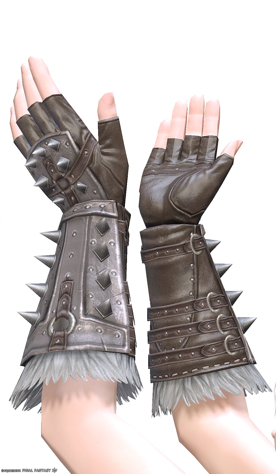 ゴールドチタン・スカウトスパイクグローブ | FF14ミラプリ - Titanium Gold Spiked Gloves of Scouting - 手袋/フィンガレス