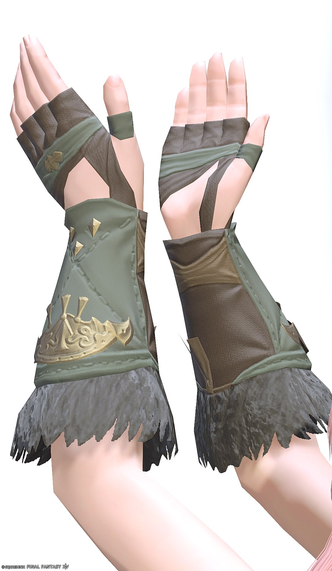 アラミガンレンジャー・フィンガレスグローブ | FF14ミラプリ - Ala Mhigan Fingerless Gloves of Aiming - 手袋/フィンガレス