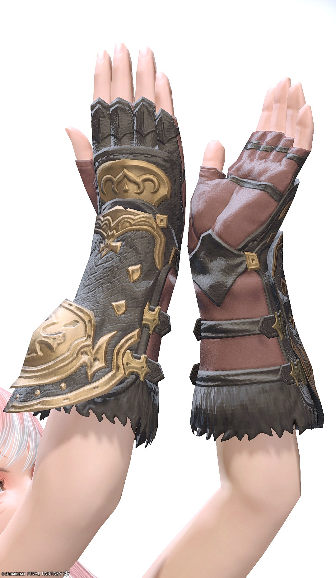 アラミガンディフェンダー・フィンガレスグローブ | FF14ミラプリ - Ala Mhigan Fingerless Gloves of Fending - 篭手/手袋/フィンガレス