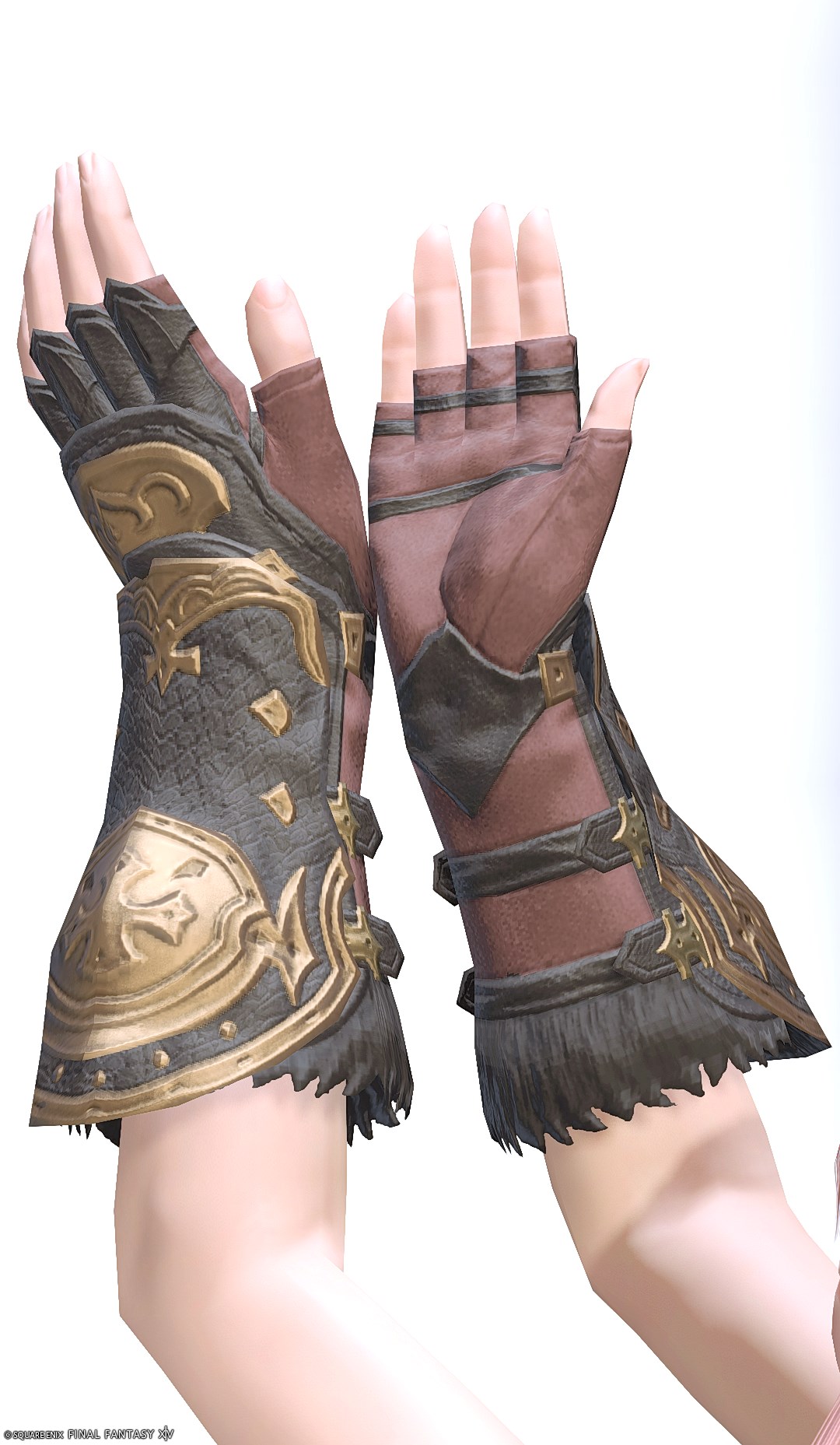 アラミガンディフェンダー・フィンガレスグローブ | FF14ミラプリ - Ala Mhigan Fingerless Gloves of Fending - 篭手/手袋/フィンガレス