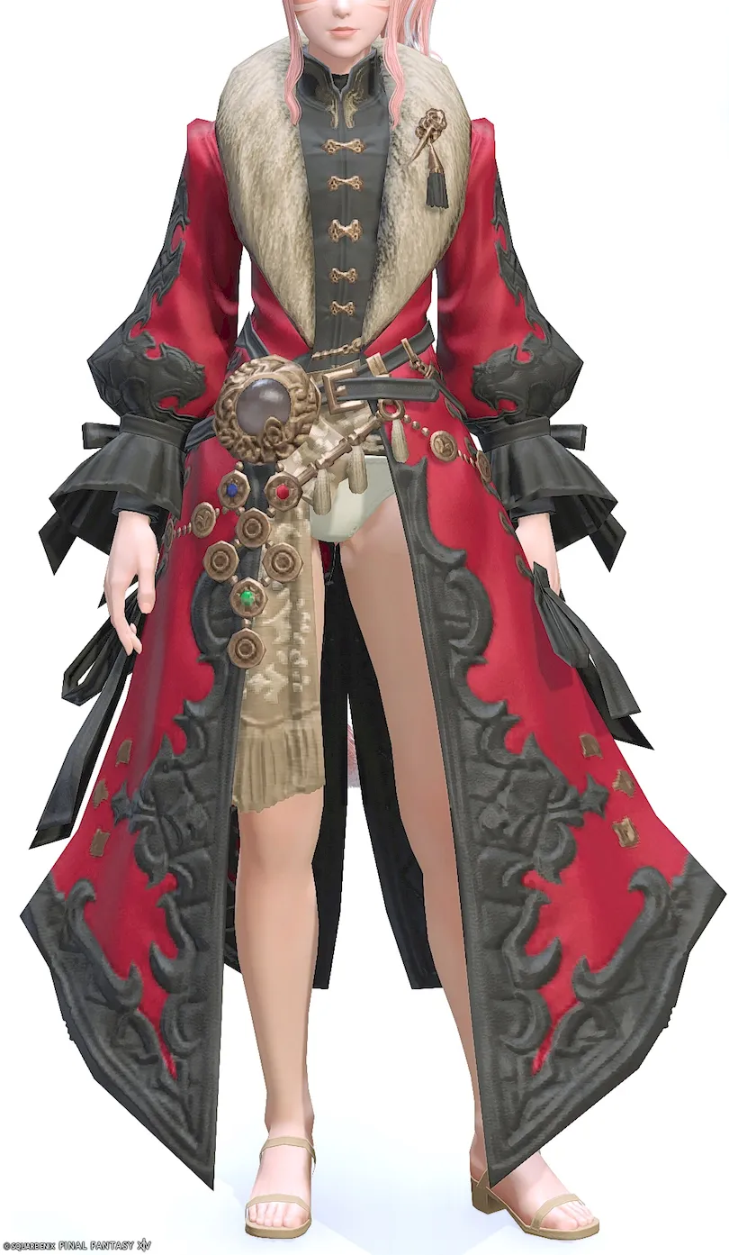 ミラプリ「ボルトキープコートRE」装備ミコッテでの見た目紹介7