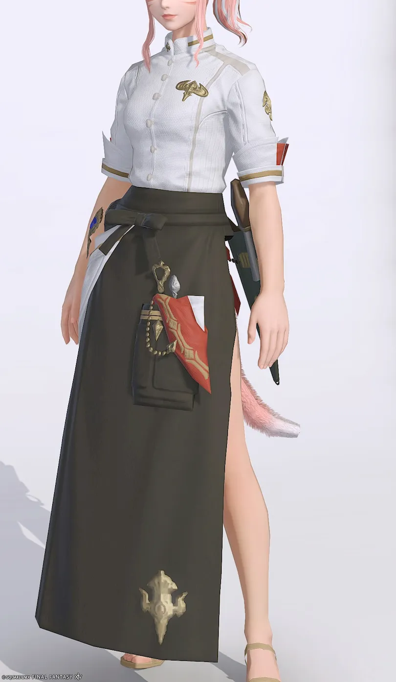 ミラプリ「ガリーキングエプロンRE」装備ミコッテでの見た目紹介10