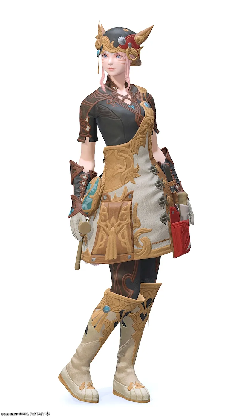 【FF14】革細工師AF2装備👗各種族での見た目・入手方法【ハイドキープRE】