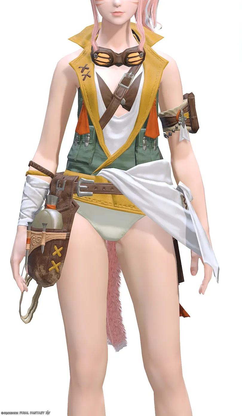 ミラプリ「マインキング・ワークシャツRE」装備ミコッテでの見た目紹介8