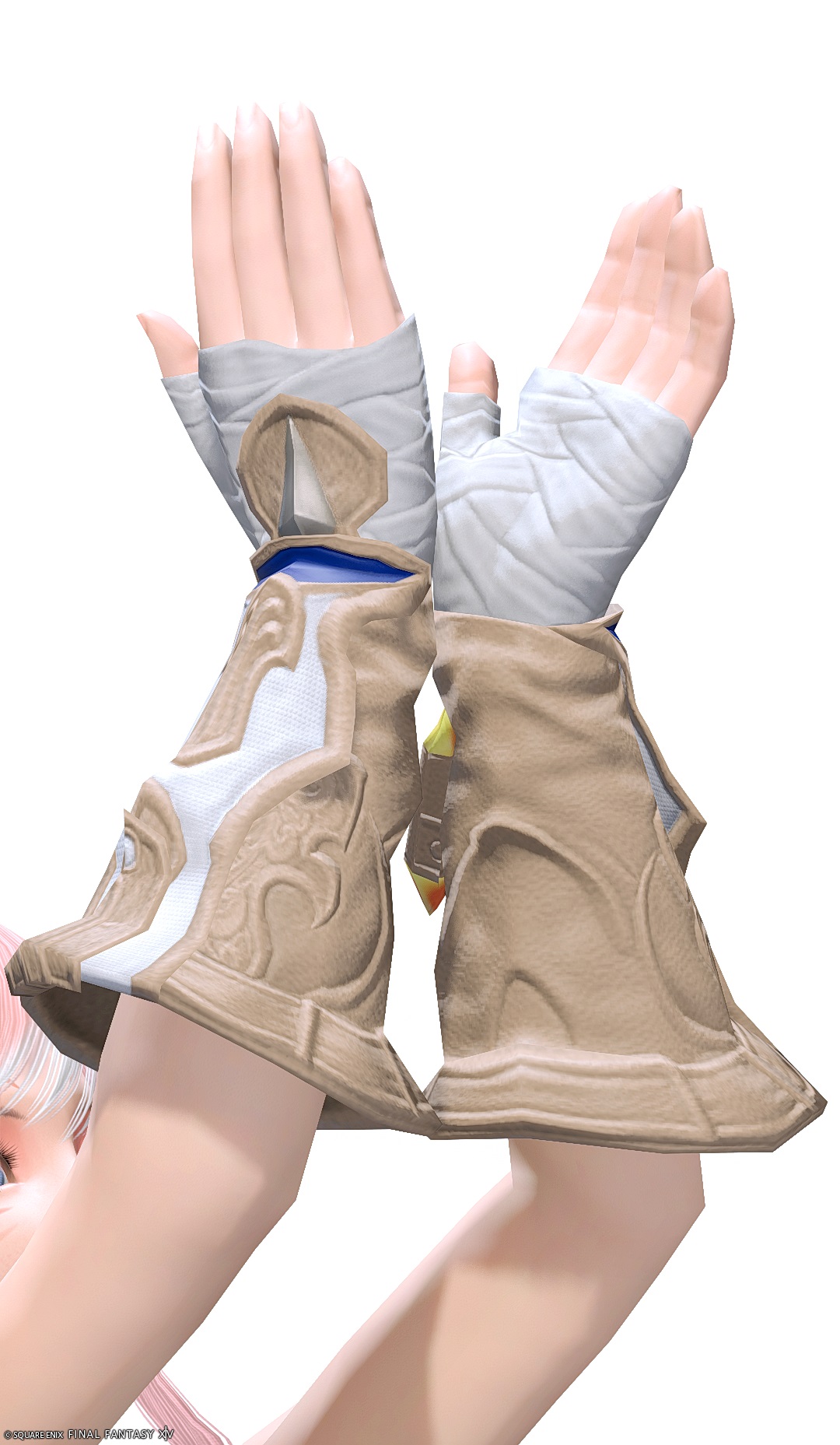 タックルキング・フィンガレスグローブRE | FF14ミラプリ - Augmented Tackleking's Fingerless Gloves - バンデージ/手袋/グローブ