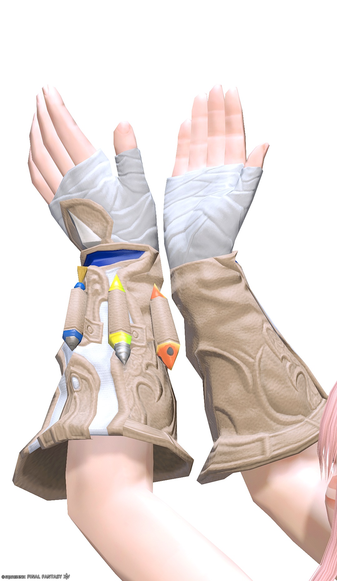 タックルキング・フィンガレスグローブRE | FF14ミラプリ - Augmented Tackleking's Fingerless Gloves - バンデージ/手袋/グローブ