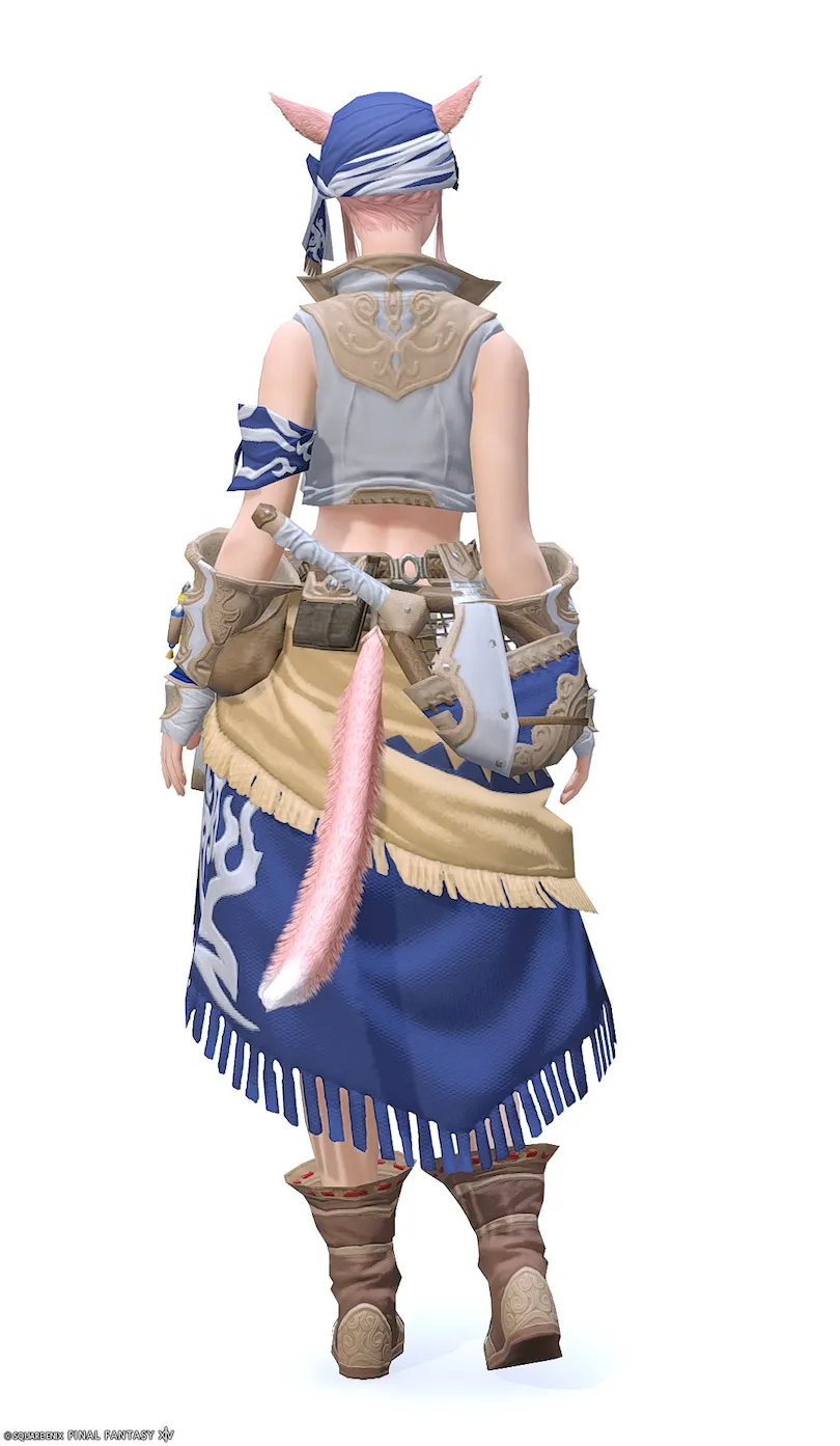 ミラプリ「タックルキングRE」装備ミコッテでの見た目紹介2