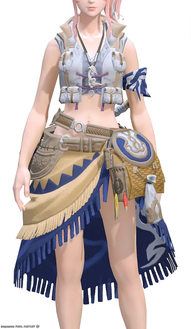 ミラプリ「タックルキングベストRE」装備ミコッテでの見た目紹介7