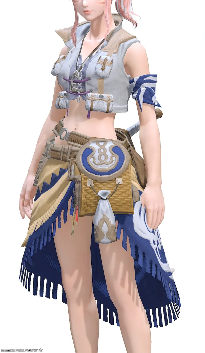 ミラプリ「タックルキングベストRE」装備ミコッテでの見た目紹介10