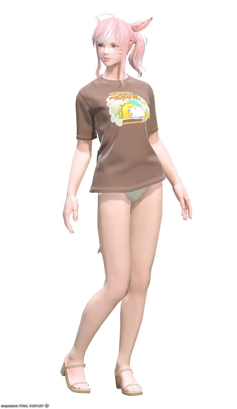 ミラプリ「チーちゃん・ネオチュニック」装備ミコッテでの見た目紹介3