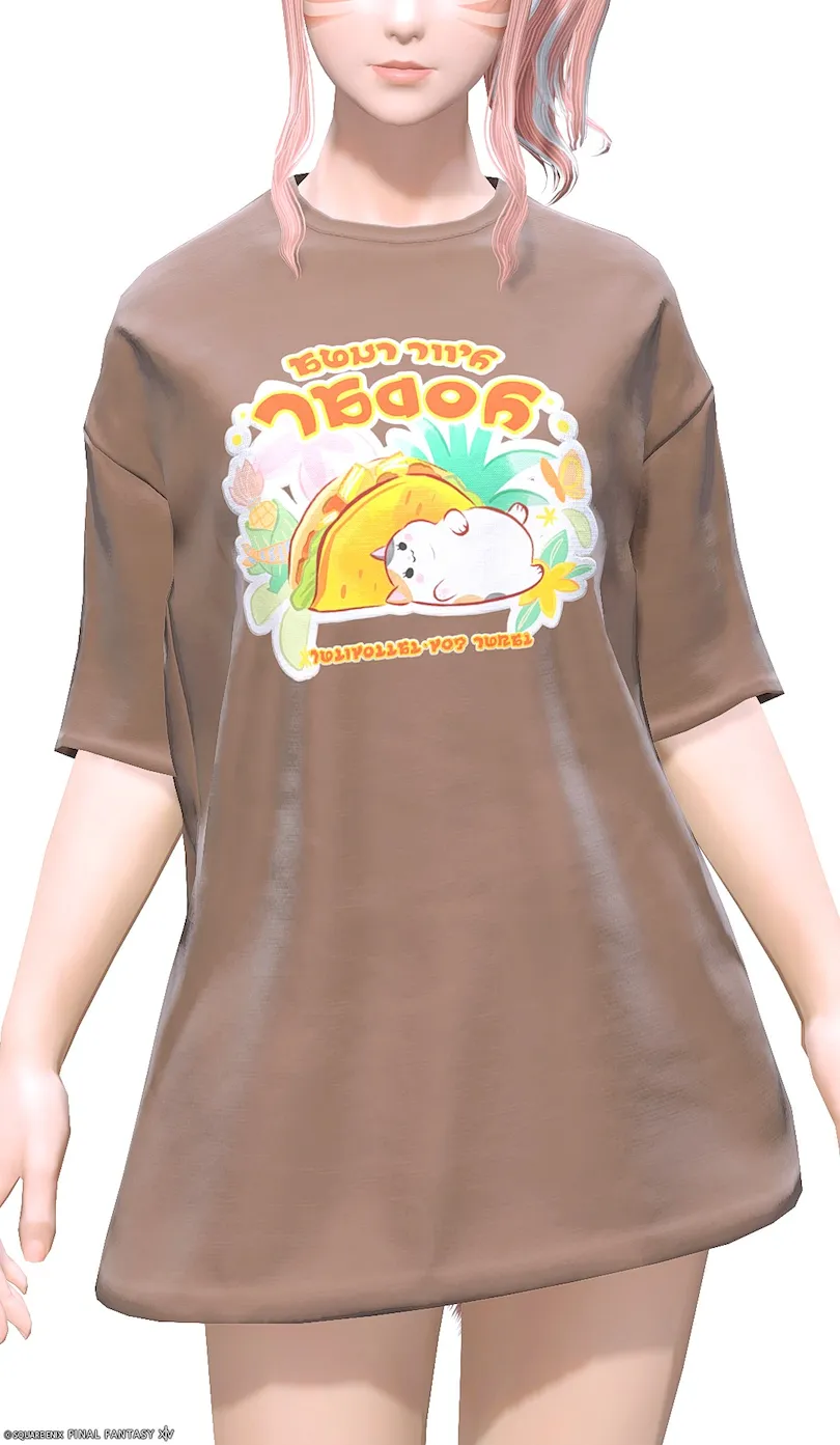 ミラプリ「チーちゃん・ネオチュニック:オーバーサイズ」装備ミコッテでの見た目紹介15