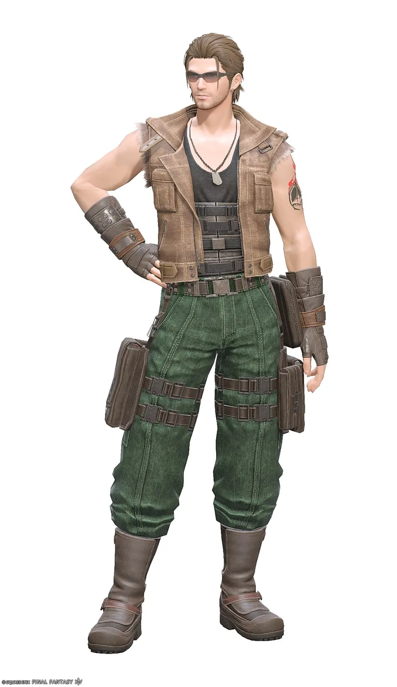 【FF14】アバランチリーダー装備👗各種族での見た目・入手方法【FF7コラボ】