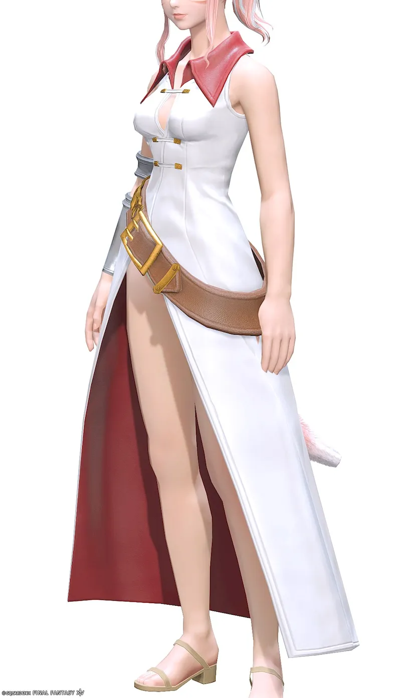 ミラプリ「バトルフィールドローズ・コート」装備ミコッテでの見た目紹介10