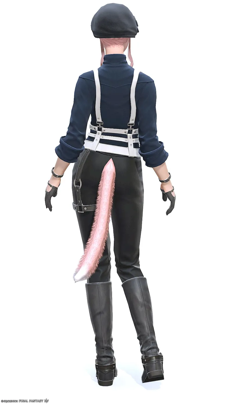 【FF14】ベルトレザー・コスチュームセット（トラウザータイプ）装備👗各種族での見た目・入手方法