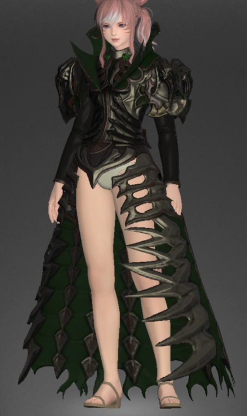ブラックシャック・アーマー | FF14ミラプリ - Black Shuck Armor - メイル