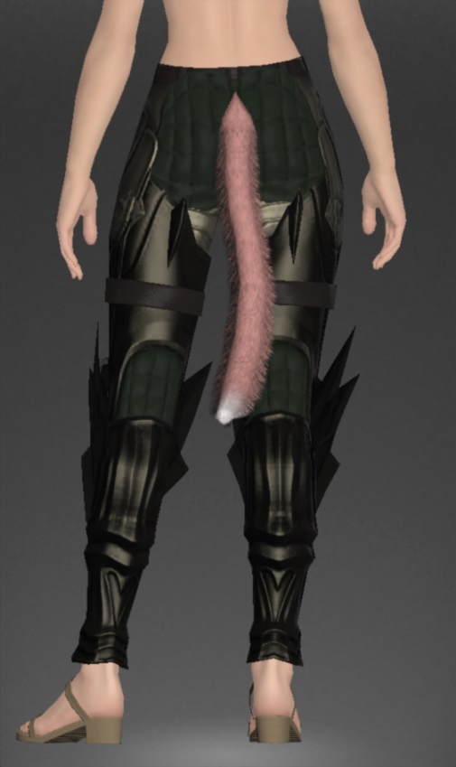 ブラックシャック・クウィス | FF14ミラプリ - Black Shuck Cuisses - 脚鎧