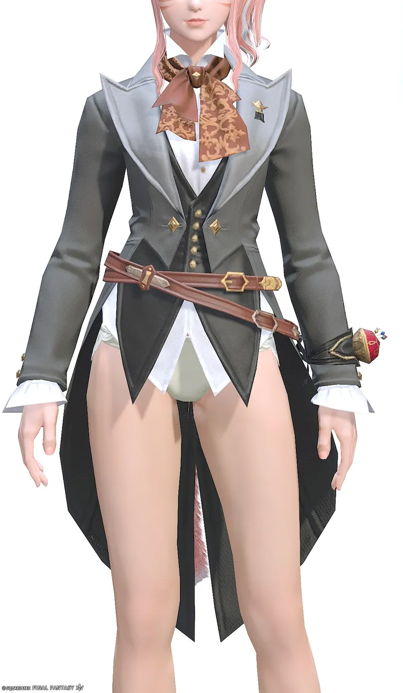 ミラプリ「ボルトフィーンド・コスチュームスワローテイル」装備ミコッテでの見た目紹介7