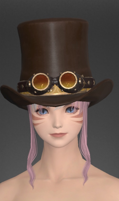キングダムブラス・レンジャートップハット | FF14ミラプリ - Bygone Brass Top Hat of Aiming - ゴーグル・スコープ/帽子/ハット/シルクハット