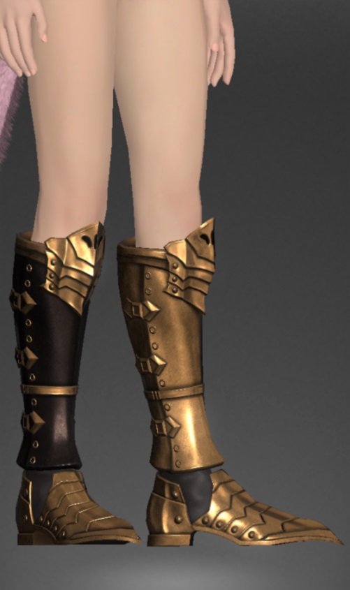 キングダムブラス・スカウトサバトン | FF14ミラプリ - Bygone Brass Sabatons of Scouting - 足甲