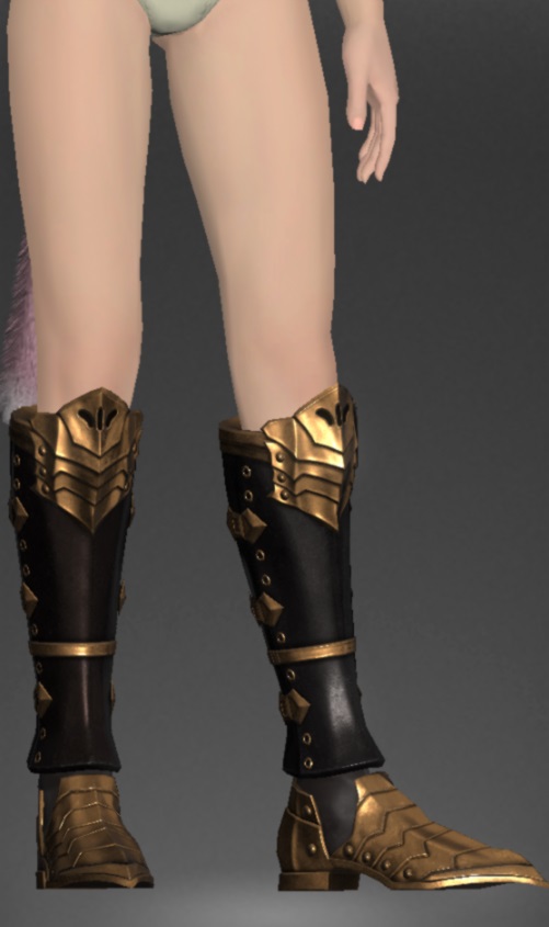 キングダムブラス・ストライカーサバトン | FF14ミラプリ - Bygone Brass Sabatons of Striking - 足甲