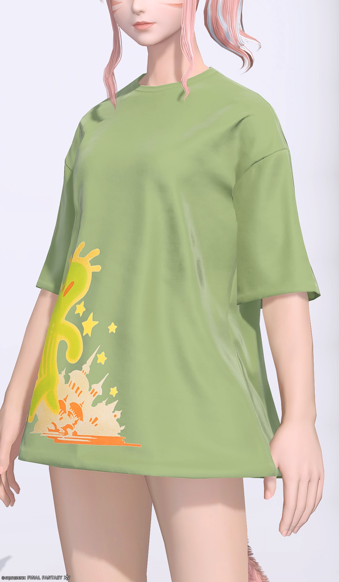 サボテンダー・デイリーチュニック:オーバーサイズ | FF14ミラプリ - Oversized Cactuar Neotunic - シャツ