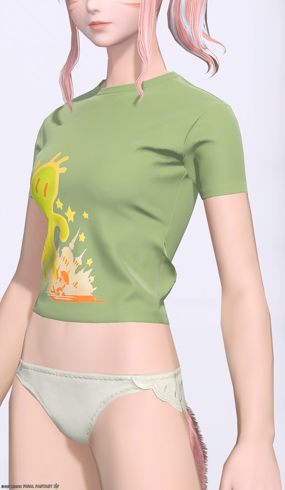 サボテンダー・デイリーチュニック:タイトサイズ | FF14ミラプリ - Form-fitting Cactuar Neotunic - シャツ