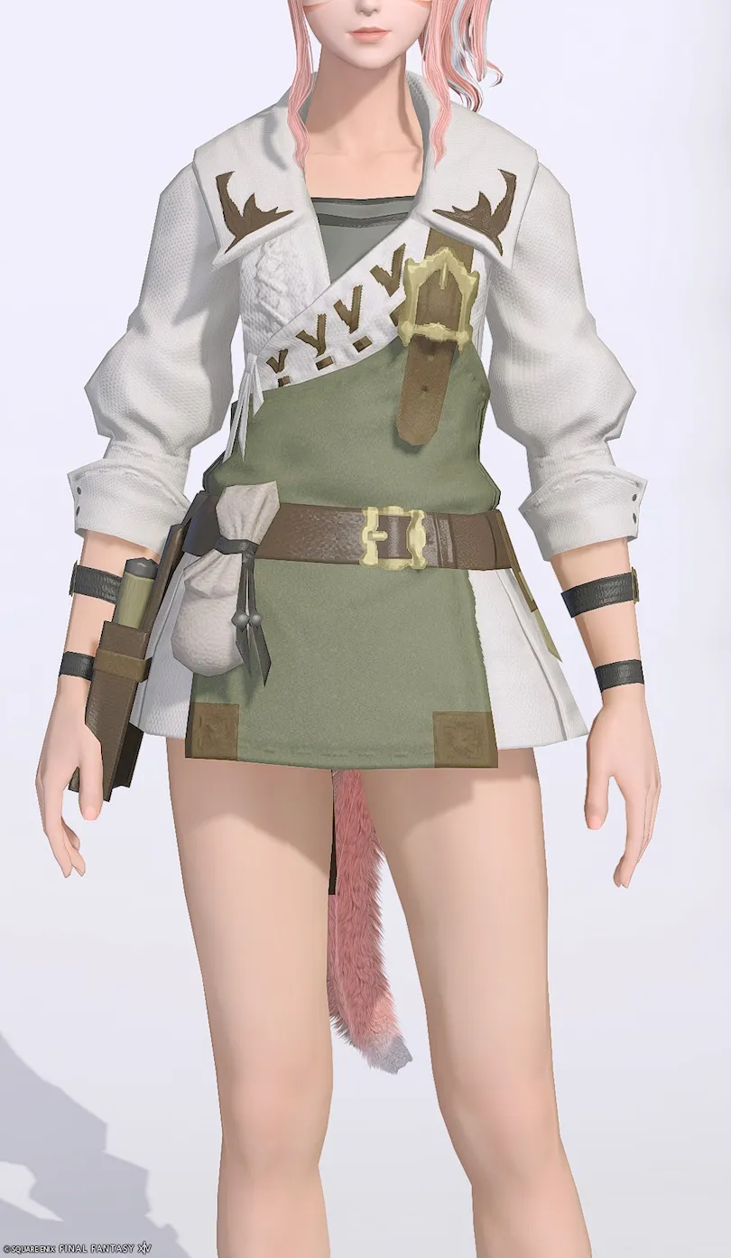 ミラプリ「カーペンターガウン」装備ミコッテでの見た目紹介7