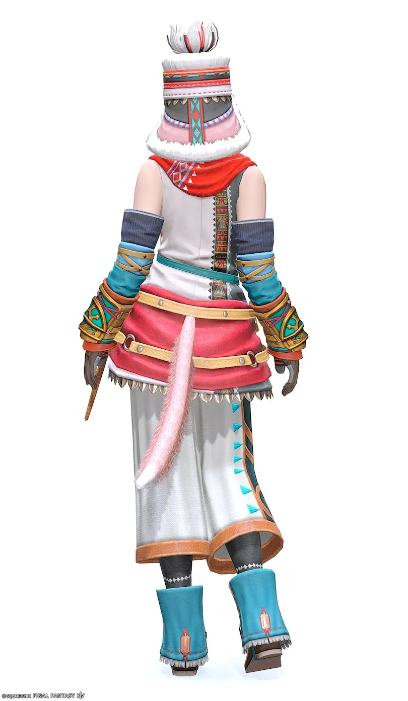 ミラプリ「セレモニアル・レンジャー」装備ミコッテでの見た目紹介2