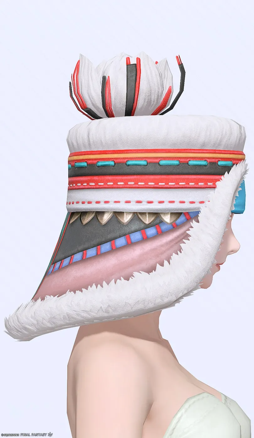 ミラプリ「セレモニアル・レンジャーフラップキャップ」装備ミコッテでの見た目紹介4