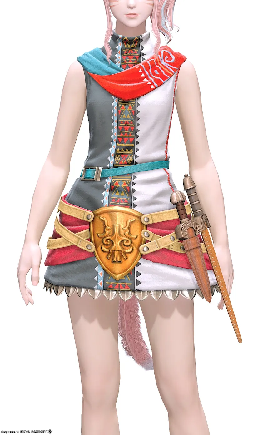 ミラプリ「セレモニアル・レンジャーベスト」装備ミコッテでの見た目紹介7