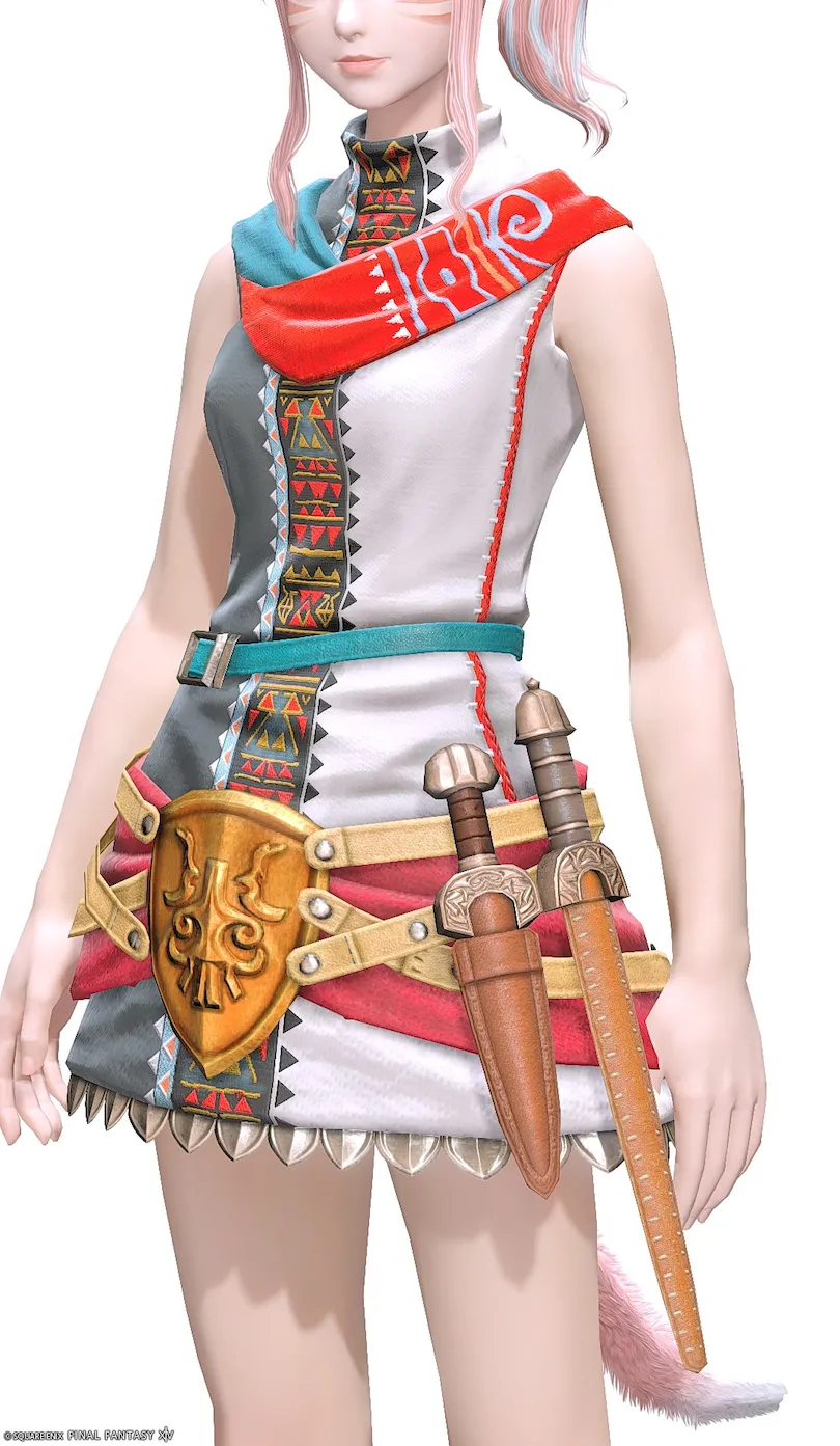 ミラプリ「セレモニアル・レンジャーベスト」装備ミコッテでの見た目紹介10