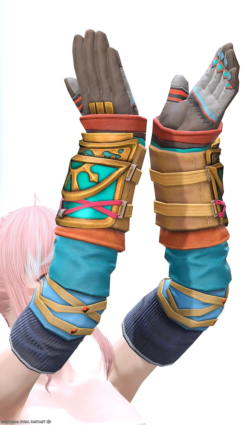 ミラプリ「セレモニアル・レンジャーアームガード」装備ミコッテでの見た目紹介11