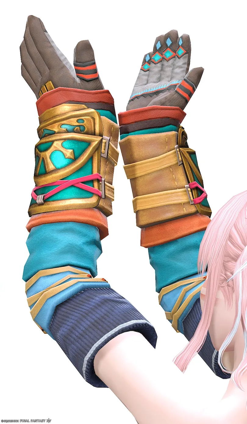 ミラプリ「セレモニアル・レンジャーアームガード」装備ミコッテでの見た目紹介12