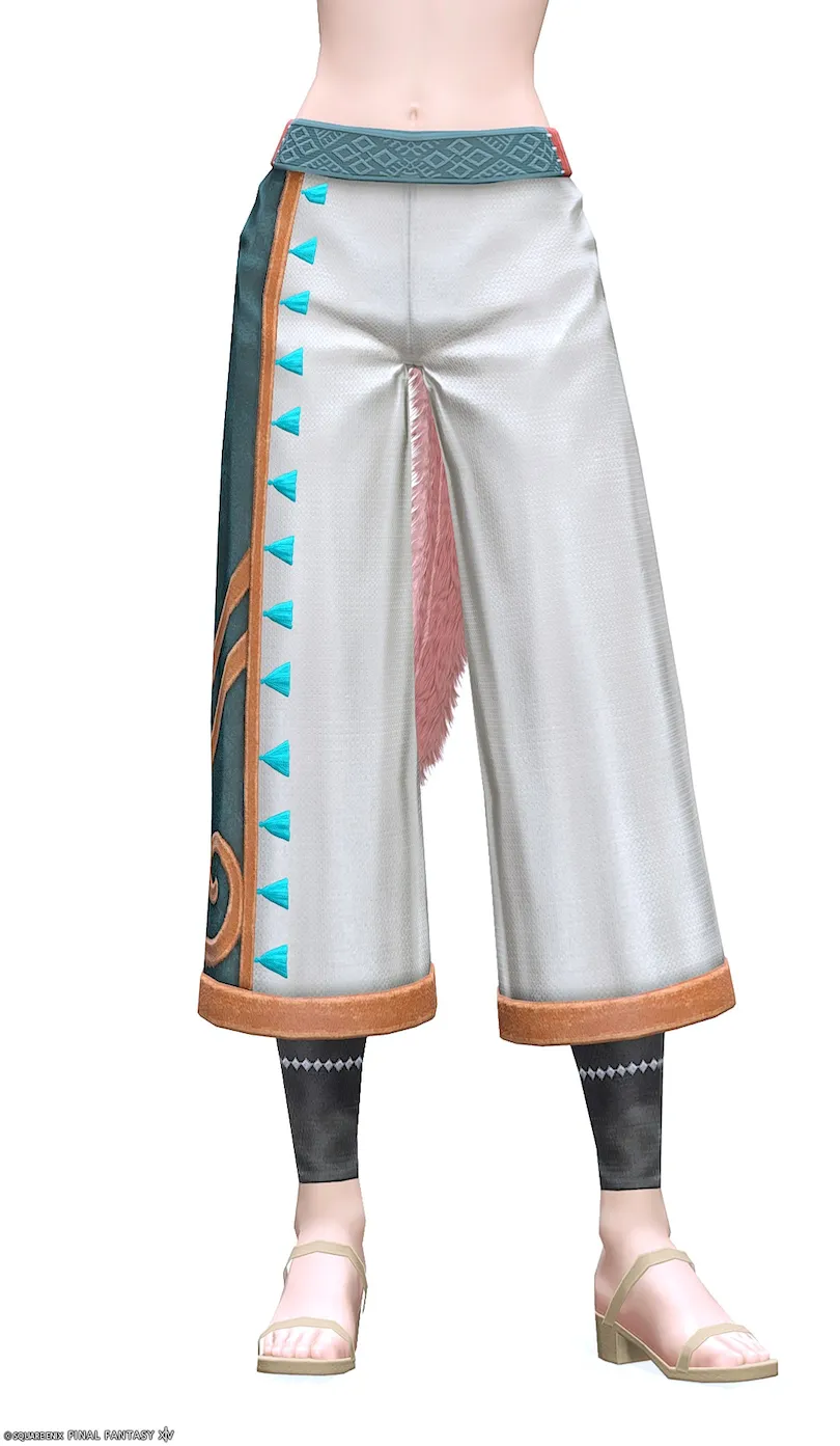 ミラプリ「セレモニアル・レンジャーワイドパンツ」装備ミコッテでの見た目紹介13