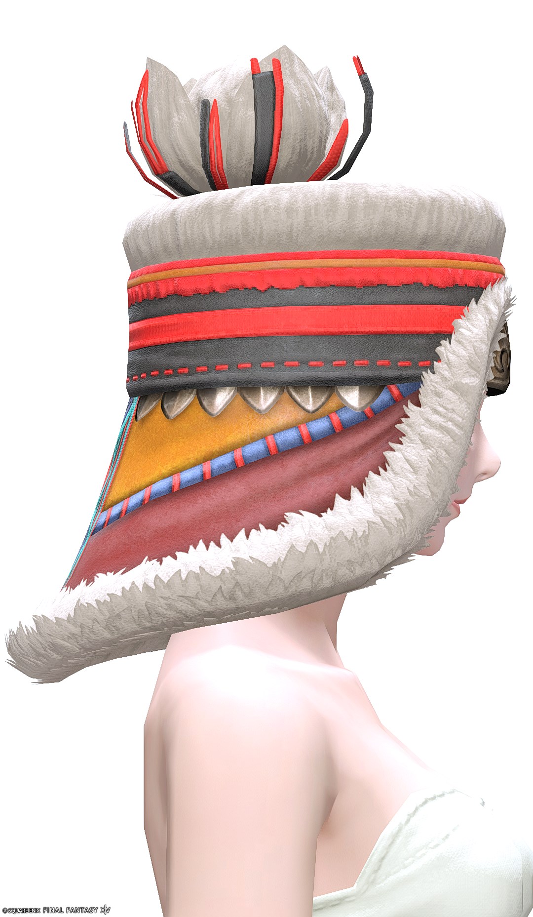 セレモニアル・ディフェンダーフラップキャップ | FF14ミラプリ - Ceremonial Longcap of Fending - 帽子/その他帽子