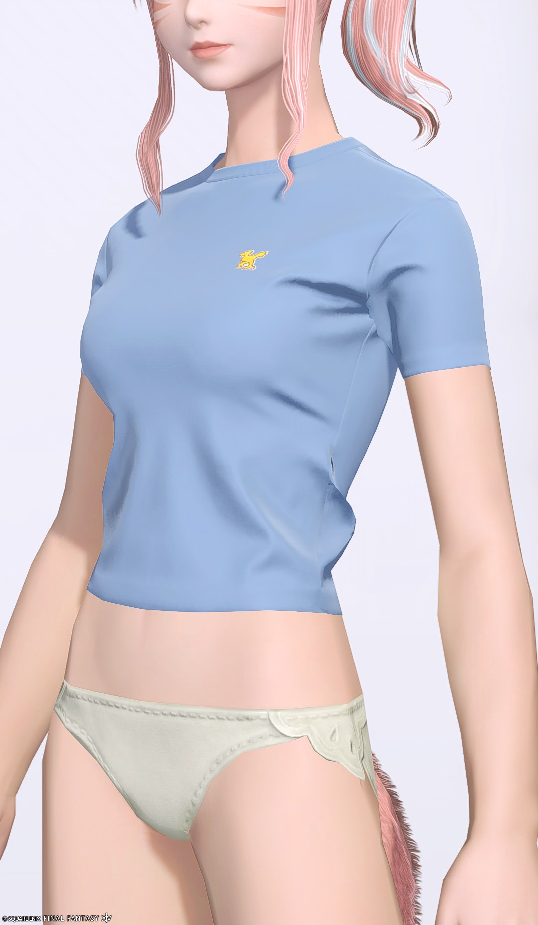 チョコボ・デイリーチュニック:タイトサイズ | FF14ミラプリ - Form-fitting Chocobo Neotunic - シャツ