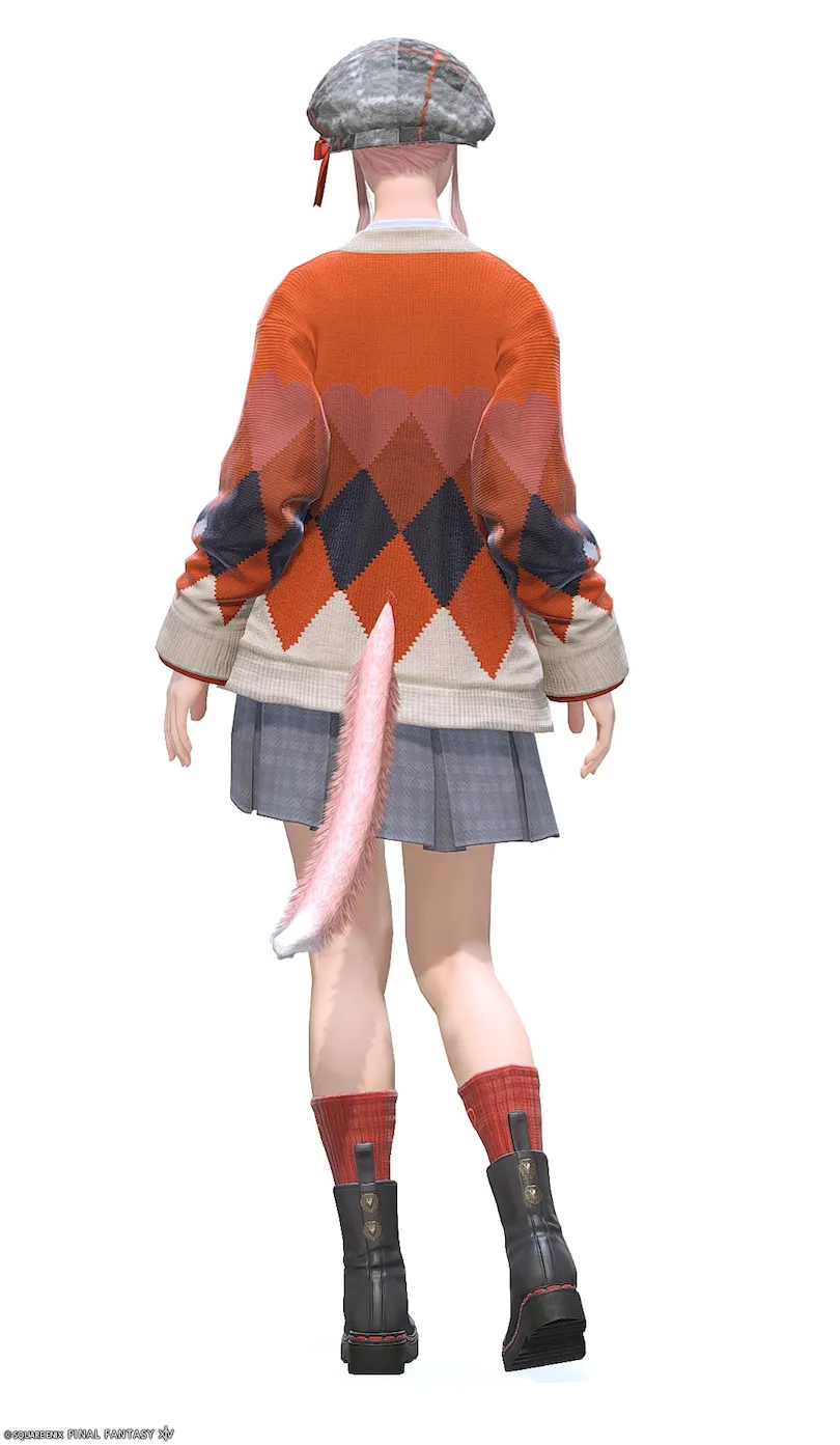 ミラプリ「ヴァレンティオンカンフィー」装備ミコッテでの見た目紹介2