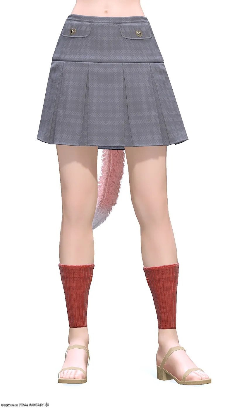 ミラプリ「ヴァレンティオンカンフィー・スカート」装備ミコッテでの見た目紹介11