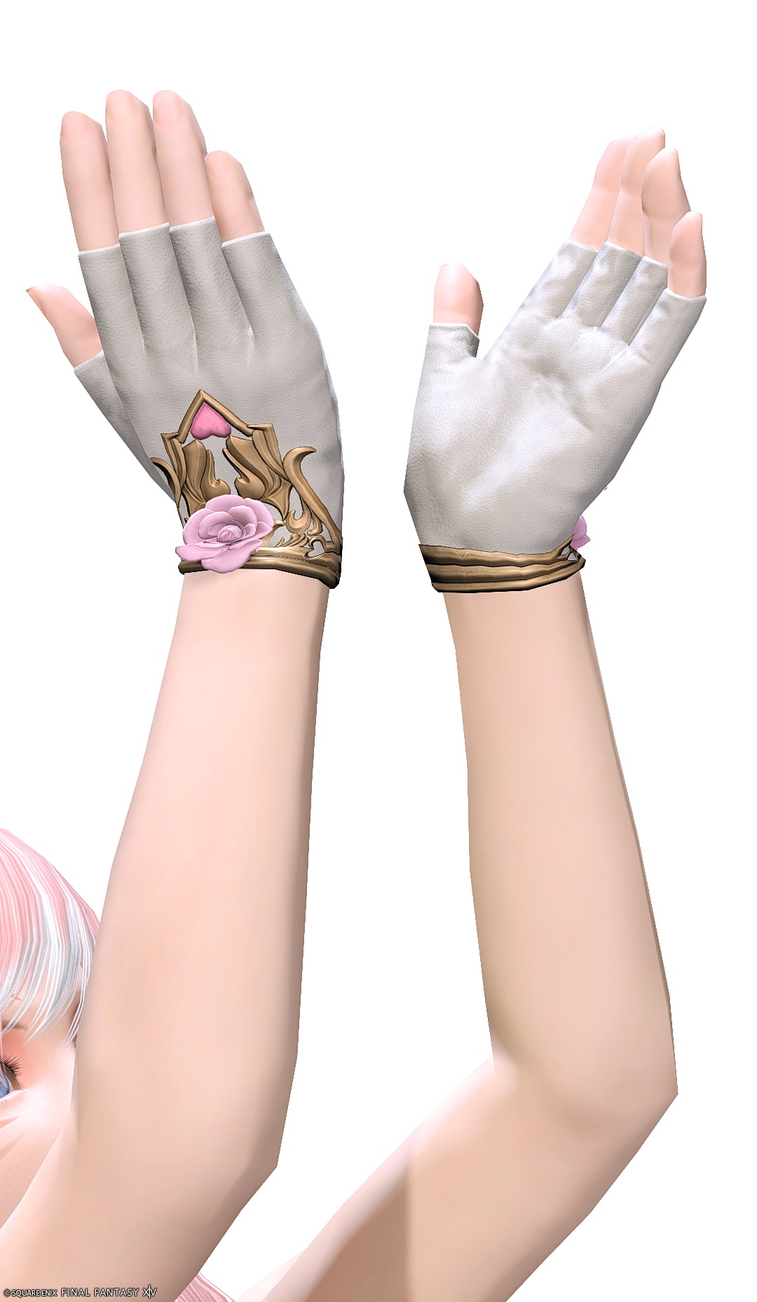 コートリーラヴァー・レンジャーハーフグローブ | FF14ミラプリ - Courtly Lover's Halfgloves of Aiming - 手袋/フィンガレス