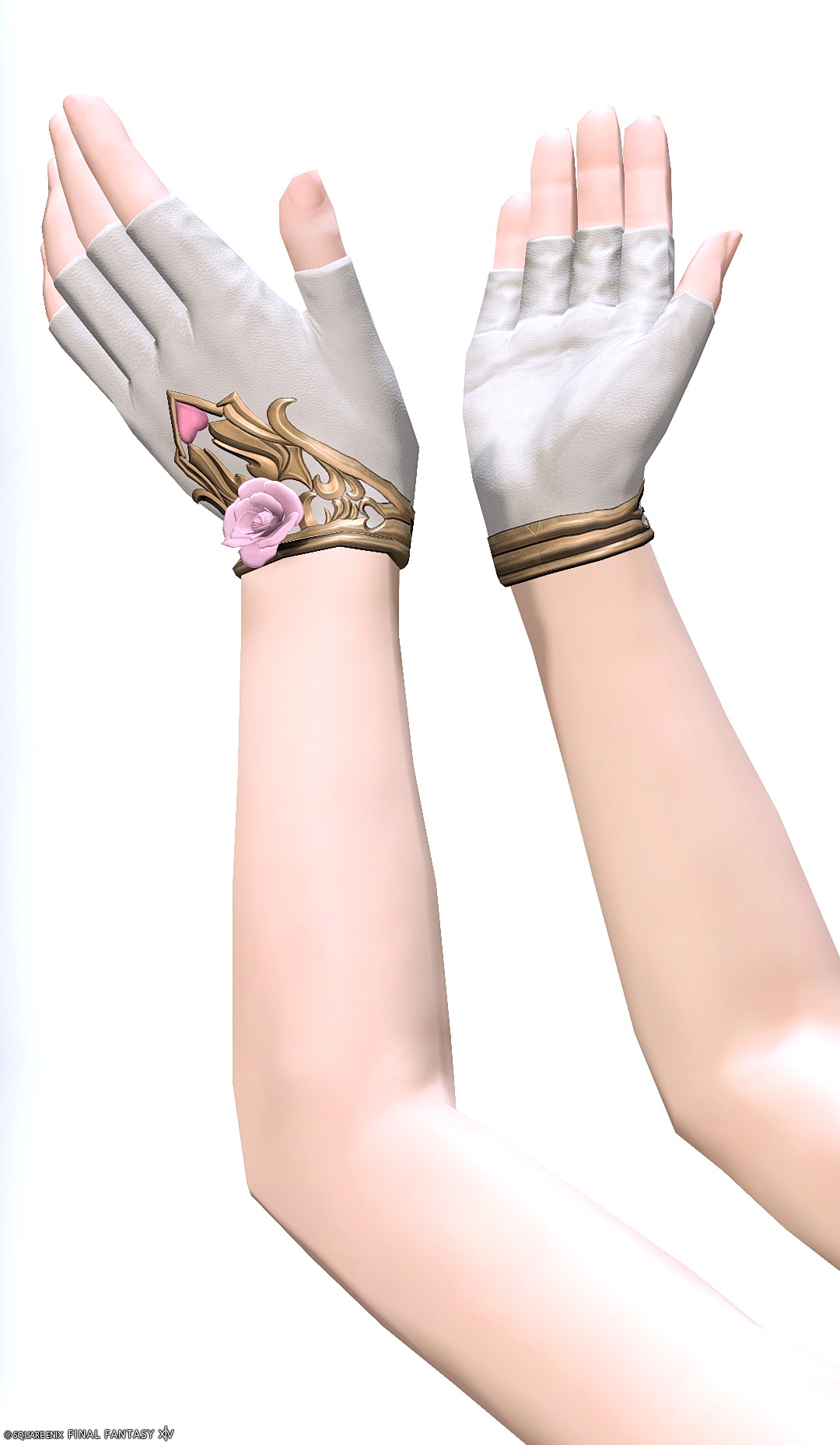 コートリーラヴァー・レンジャーハーフグローブ | FF14ミラプリ - Courtly Lover's Halfgloves of Aiming - 手袋/フィンガレス