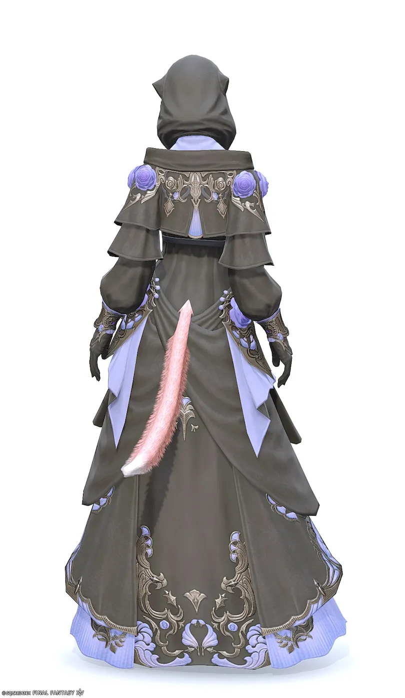 ミラプリ「コートリーラヴァー・キャスター」装備ミコッテでの見た目紹介2