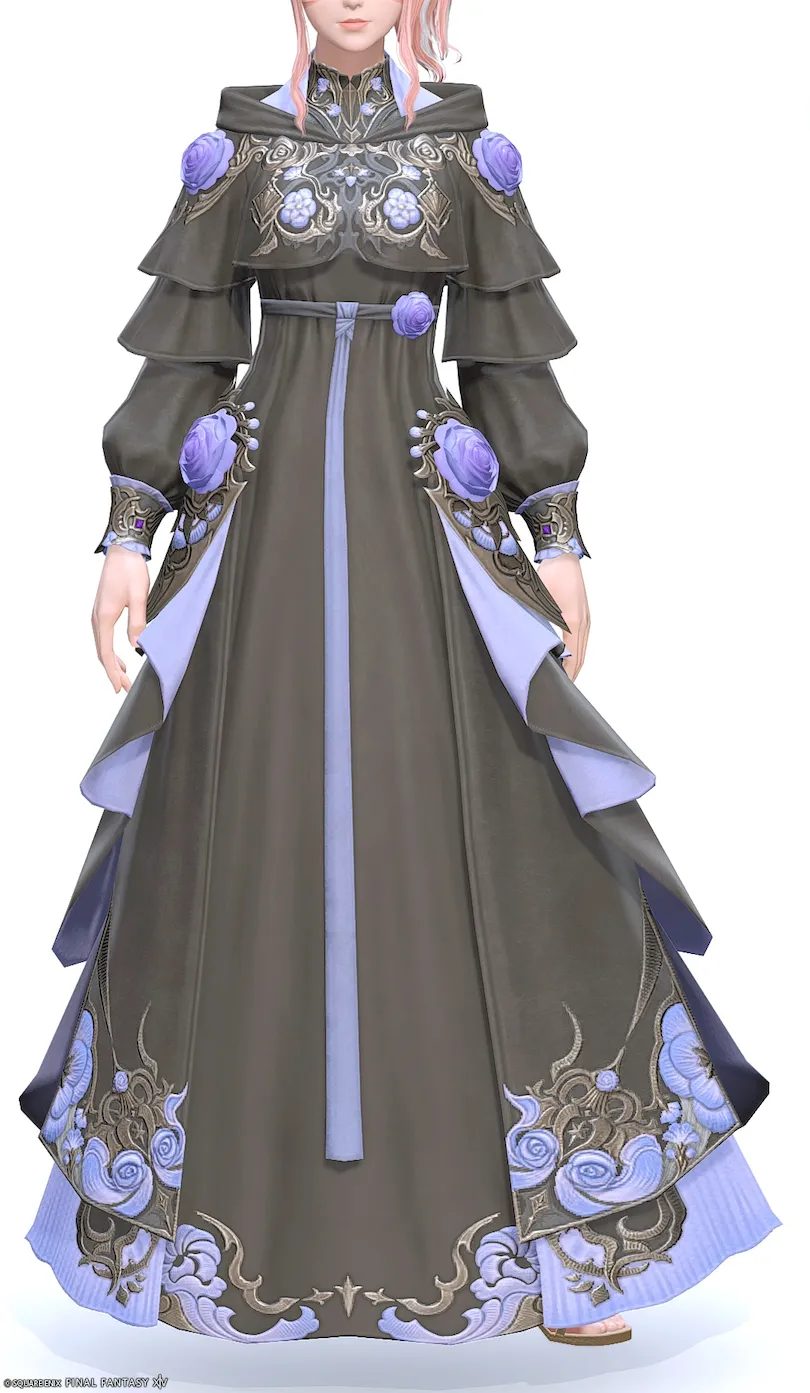 ミラプリ「コートリーラヴァー・キャスターバトルドレス」装備ミコッテでの見た目紹介7