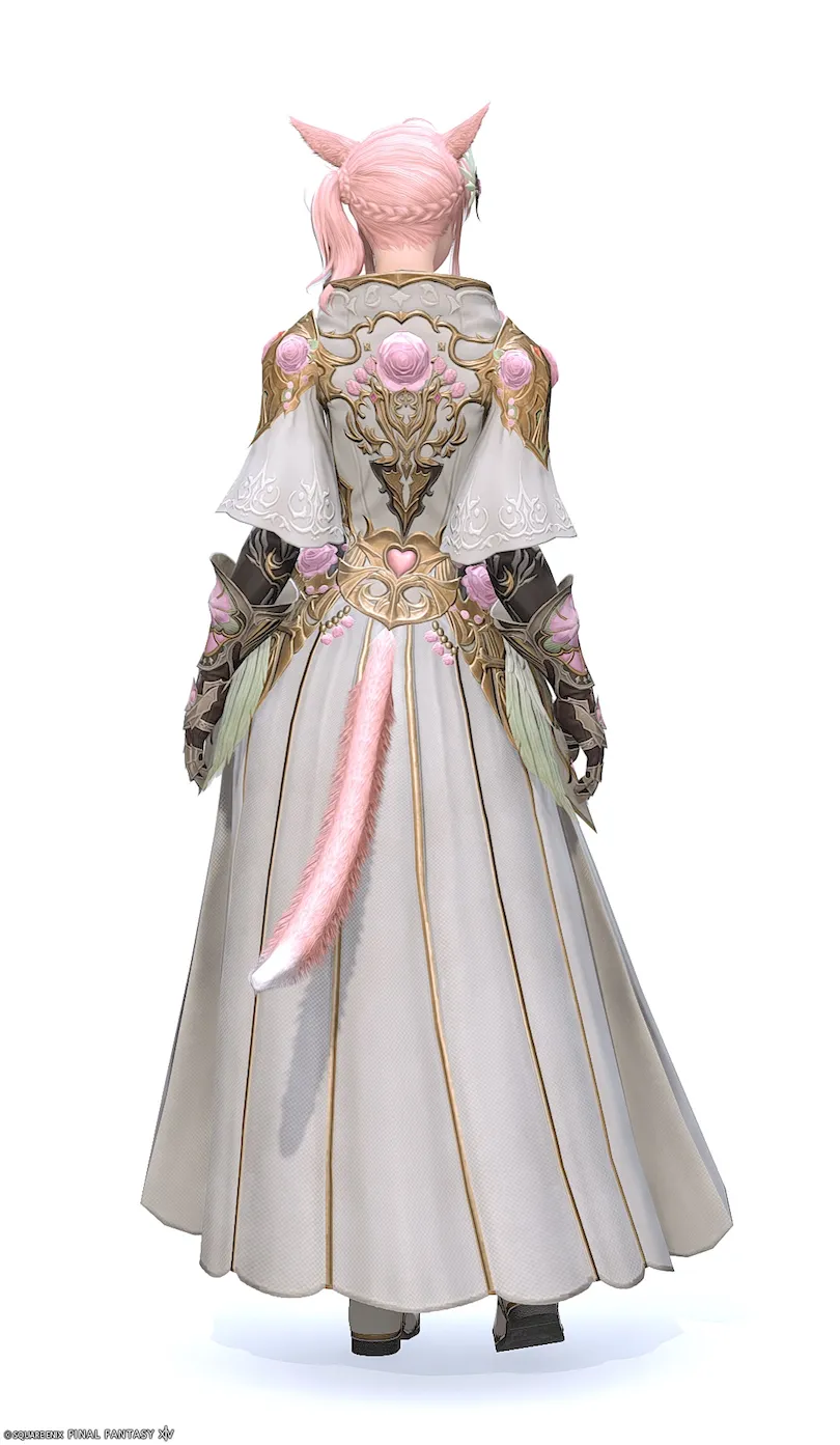 ミラプリ「コートリーラヴァー・ディフェンダー」装備ミコッテでの見た目紹介2