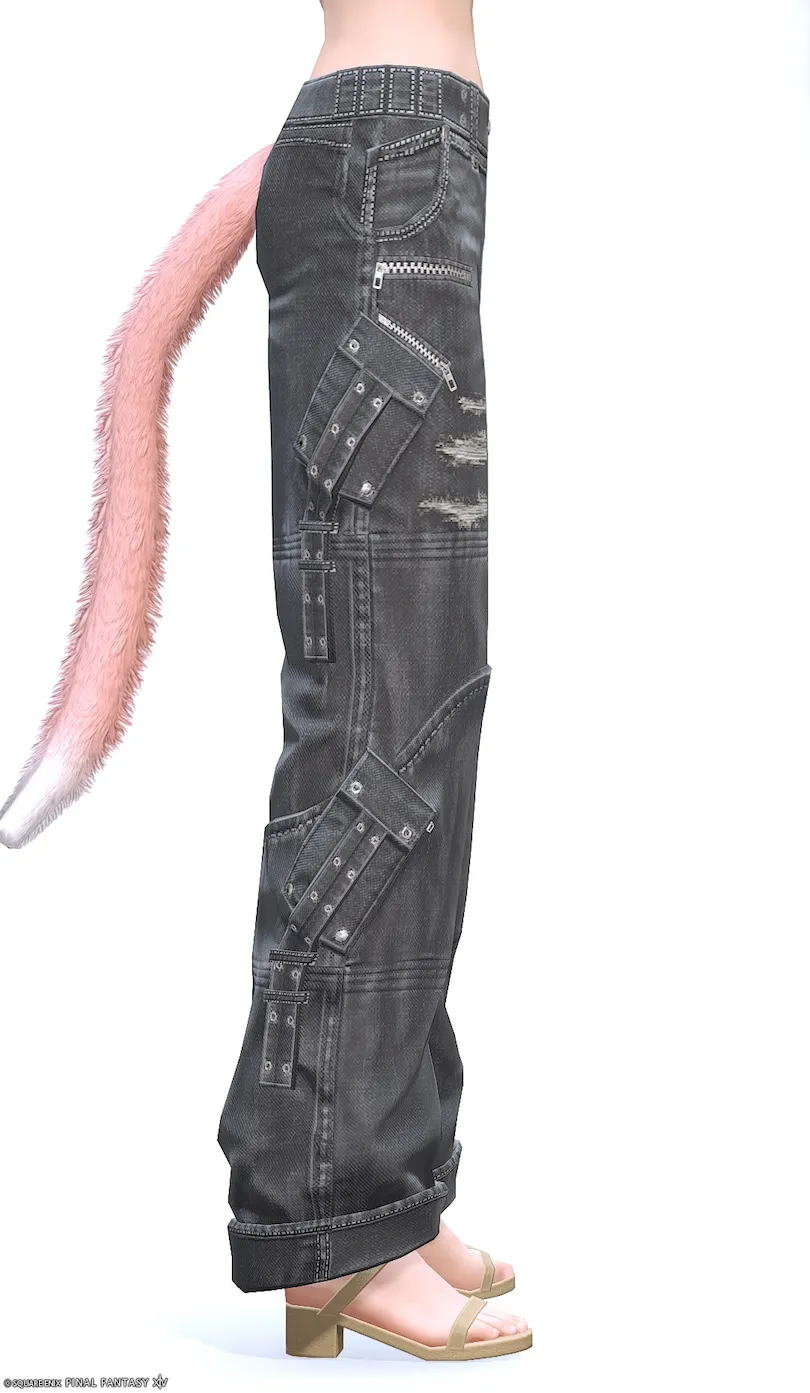 ミラプリ「クリティカルヒッツC1・カーゴパンツ」装備ミコッテでの見た目紹介10