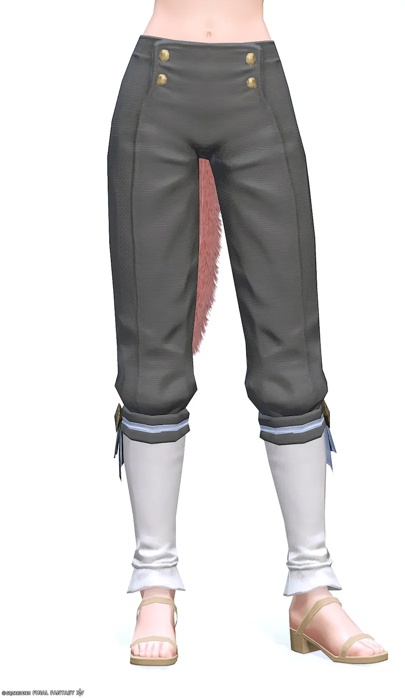 ミラプリ「クリナリアントラウザー」装備ミコッテでの見た目紹介13